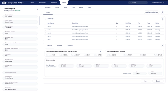 Real-Time Quote Management